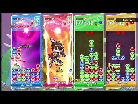 Puyo Puyo Champions PC Maguro & Lagnus VS Alex & Sultana Fever Mode