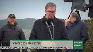 Održana vojna vežba na Pešteri Vihor 2024