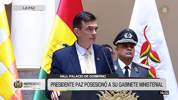 🔴 | Posesión del Gabinete Ministerial del presidente Rodrigo Paz Pereira