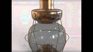 Old Gas -- Oil Lamp 4 Model Preview