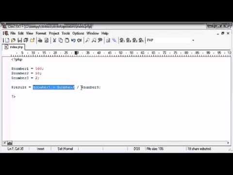 Beginner PHP Tutorial   22- Arithmetic Operators ‏