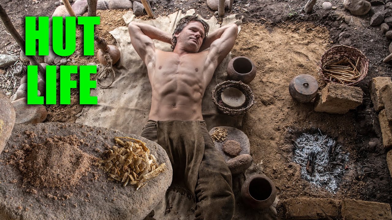 Изготовление кирпичей, укладка нового пола и приготовление лепешек из желудевой муки.