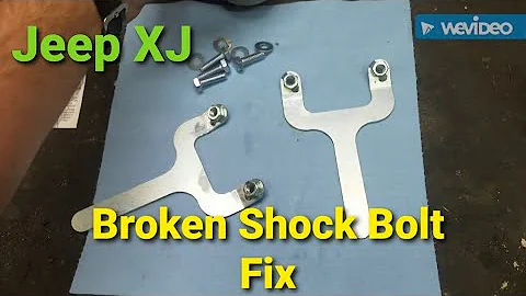 Cheap Jeep XJ  Episode #10 Repair Broken Rusted Rear Shock Bolt with Ebay Flag Nut #jeepxj