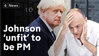 Dominic Cummings tells MPs Johnson ‘unfit’ to be PM