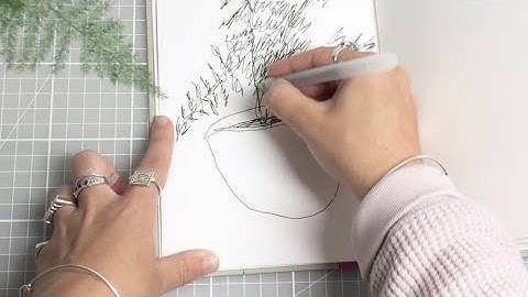 continuous line drawing exercise (easy & calming)
