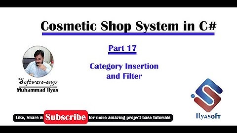 Cosmetic Shop System Part 17 Category Insertion and Filter in C# C Sharp