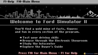 Ford Simulator 2 gameplay (PC Game, 1990)