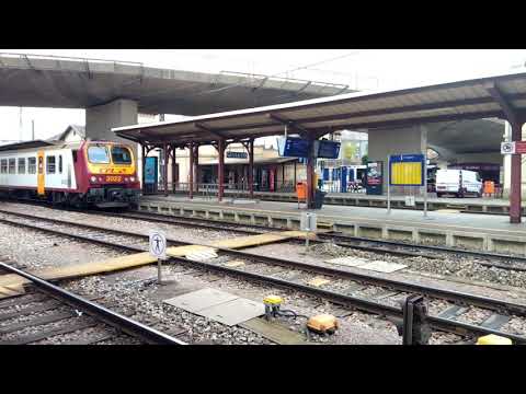 Passage d'une DE 18 CFL Cargo - Gare de Betembourg