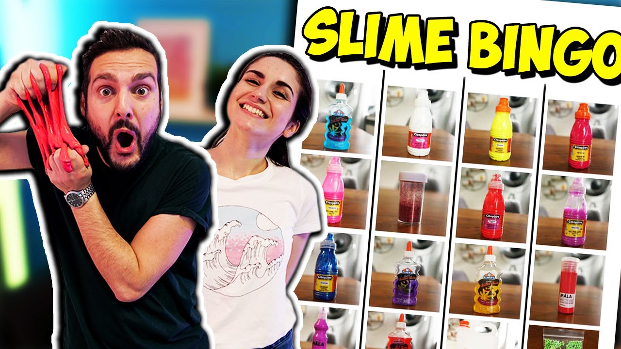 Slime Bingo Challenge Wer Findet Die Erste Schleim Reihe Und Darf Slime Selber Machen Youtube