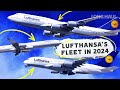 A380s a340s  747s the lufthansa fleet in 2024