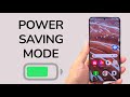 How To Turn ON / OFF Power Saving Mode On Android Samsung Phone