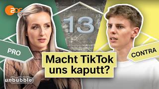 Thumbnail for Rabbit Holes, Virale Trends, Doomscrolling: Ist TikTok gefährlich? | 13 Fragen | unbubble