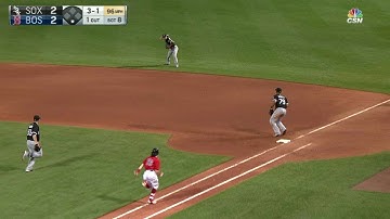 CWS@BOS: Moncada makes a terrific stop for the out