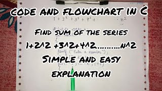 Find the sum of the series | Code and Flowchart in C | Simple and easy | YourStudyGuide