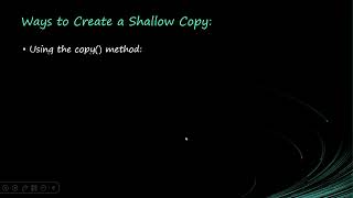 Shallow and Deep Copying of List i python
