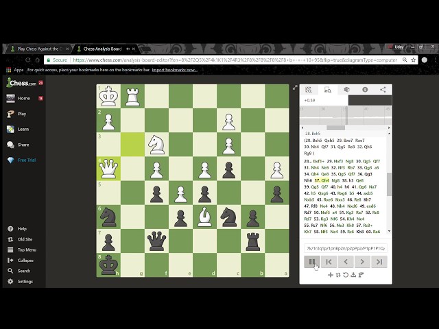 Chess Analysis Board and PGN Editor - Chess.com - Google Chrome