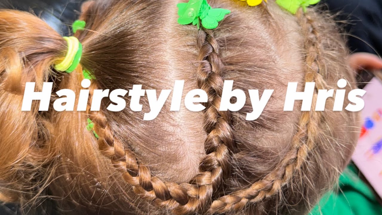 Quick Braided School Hairstyle by Hris for Toddler Girl