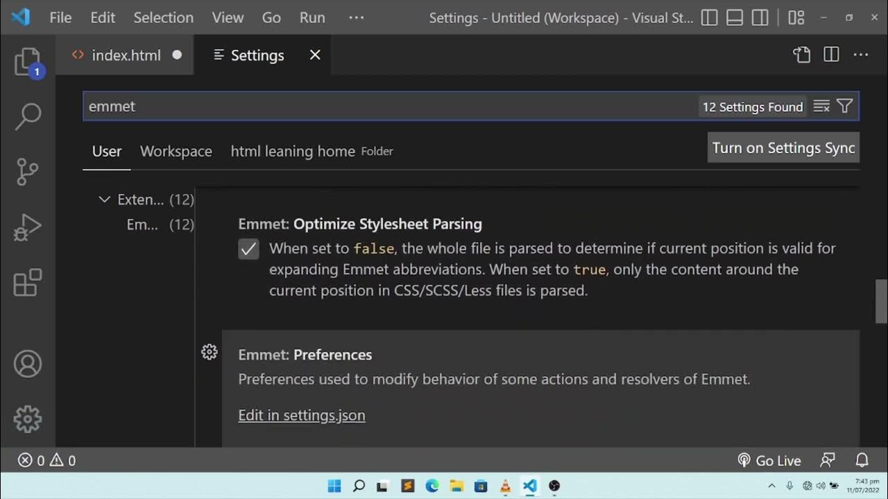 Shortcut Key to create HTML skeleton in Visual studio code or vs code ...