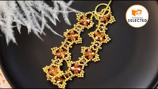 PandaHall Selected DIY Project - Faceted Crystal Beaded Bracelet
