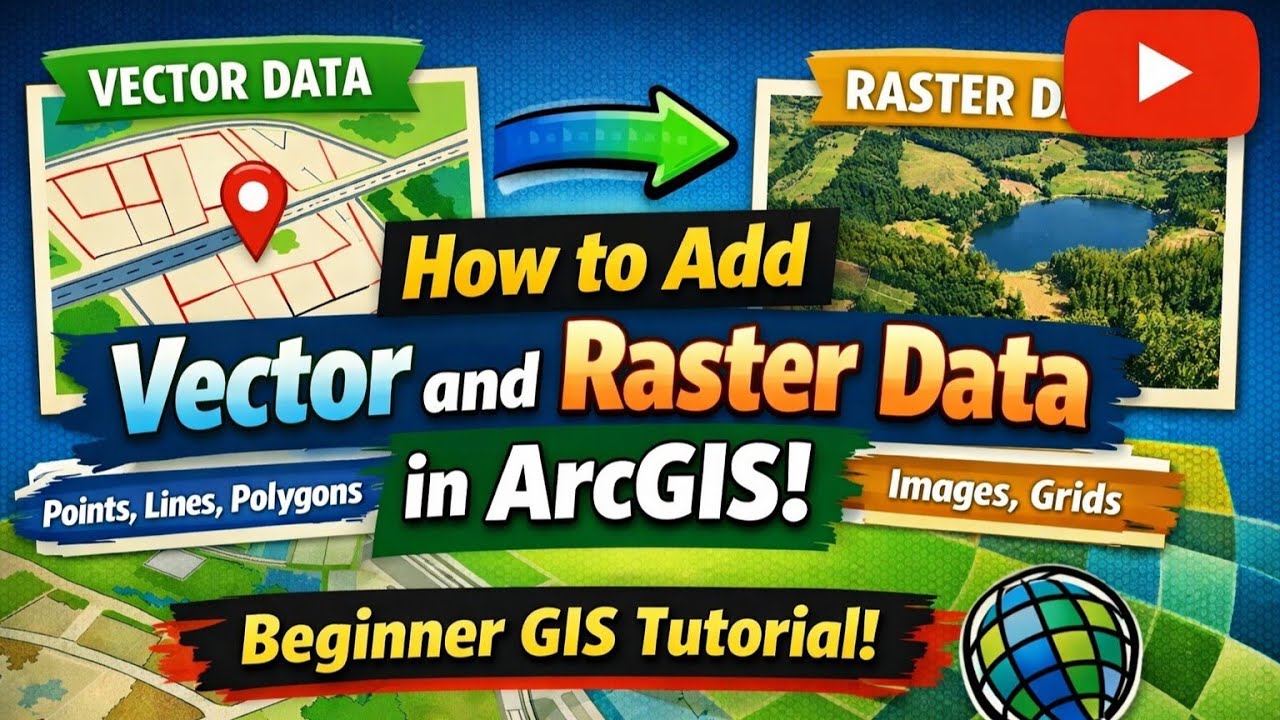How to Add Vector & Raster Data in ArcGIS | සිංහලෙන් | Easy GIS ...