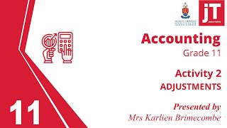 Gr 11 Accounting - Adjustments - Activity 2