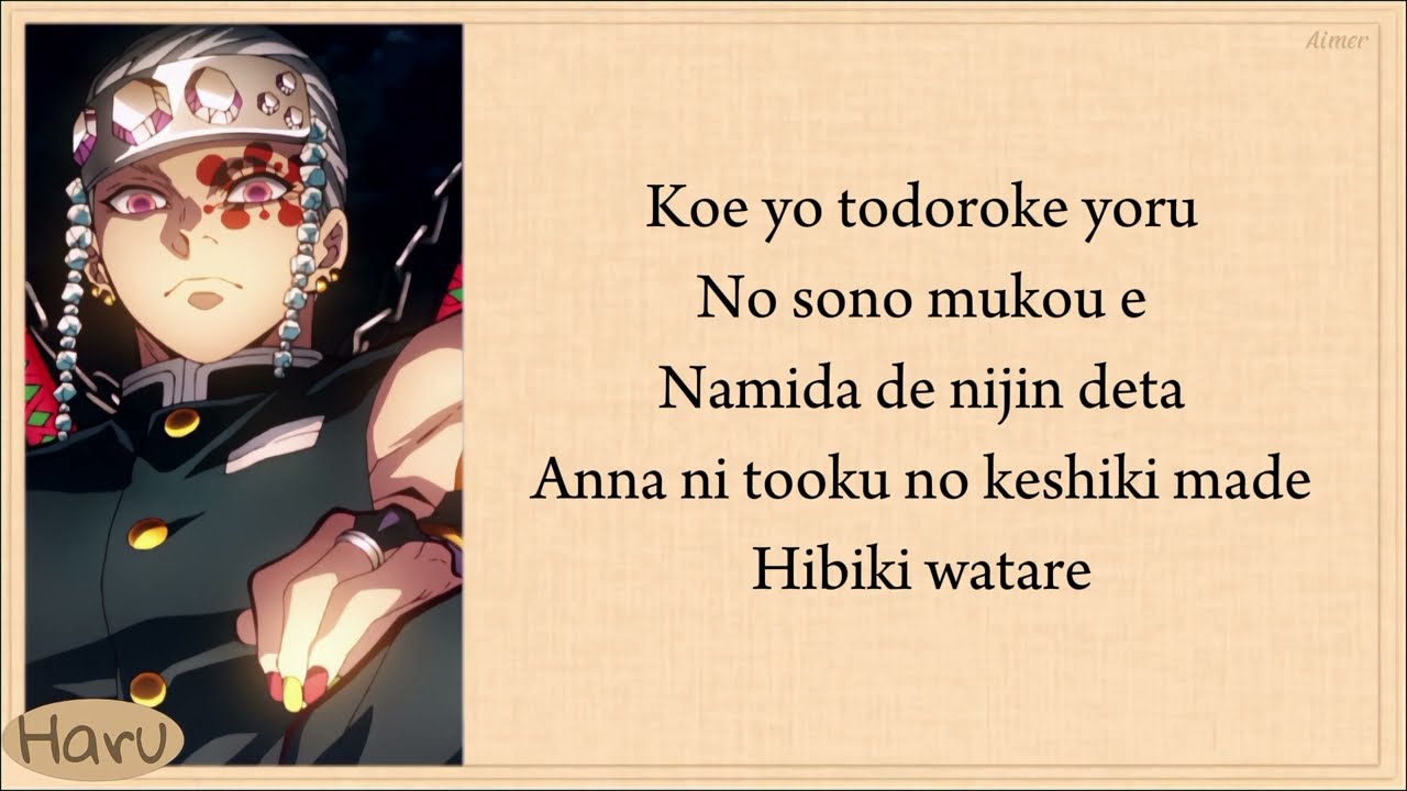 Aimer — Zankyosanka (Demon Slayer Entertainment District Arc opening) lyrics