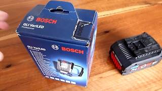 Unboxing Bosch GLI VariLED LED light