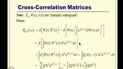 Mod-12 Lec-28 Kalman Filter Design -- I