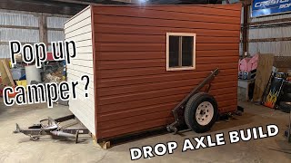 I GOT A FISH HOUSE!!! (sorta)  Designed/Built my own drop axle system!  Pt.1  [FISHING THINGS EP. 3]