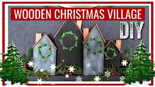 EASIEST FARMHOUSE CHRISTMAS VILLAGE DIY II DECORATE WITH ME II CHIC FOR CHEAP II