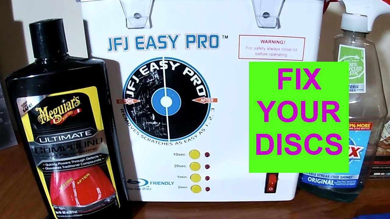 How to fix scratched discs CD's/DVD's/Video Games with JFJ Easy Pro