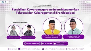 Seminar 'Pendidikan Kewarganegaraan dalam Menanamkan Toleransi & Keberagaman di Era Globalisasi'