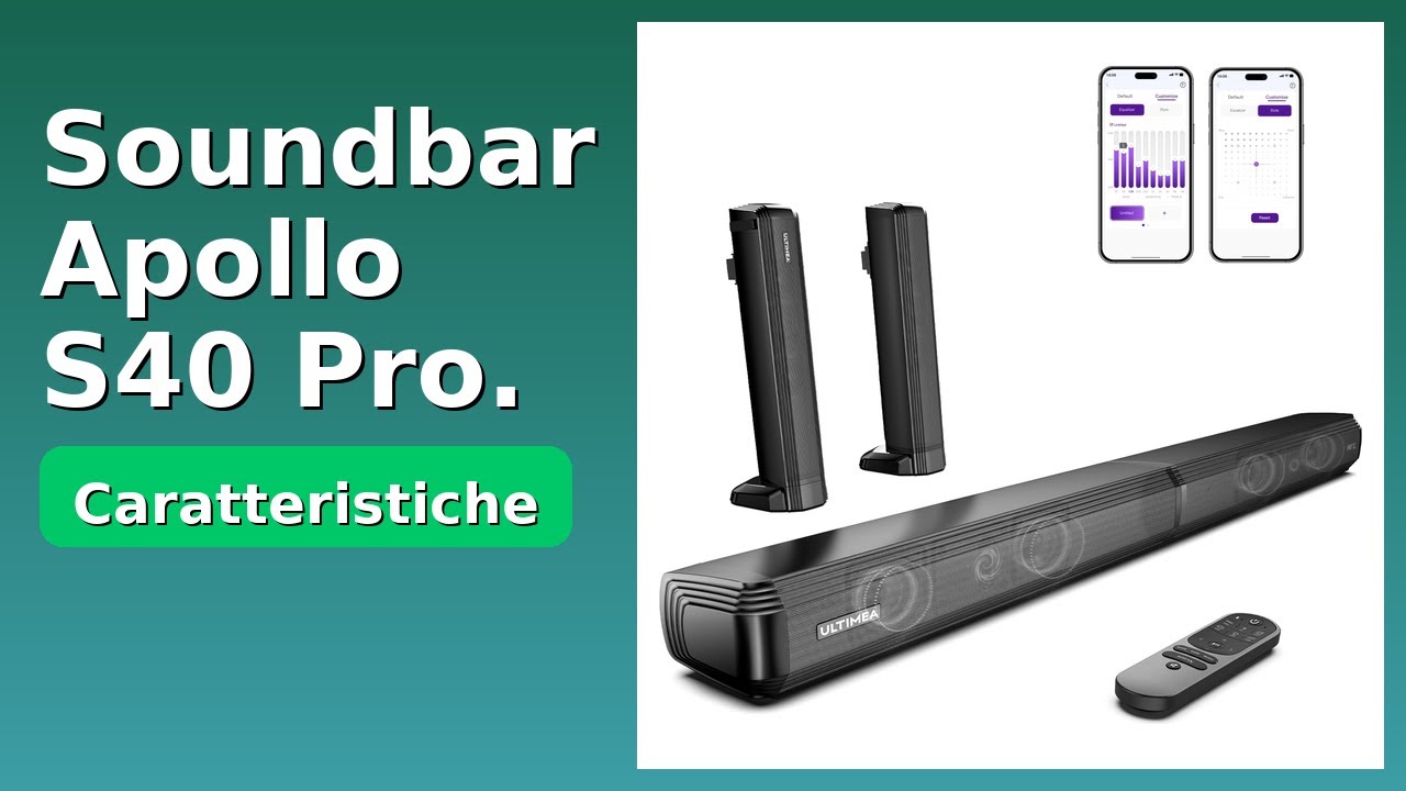 RECENSIONE (2025) : Soundbar Apollo S40 Pro.. DETTAGLI ESSENZIALI