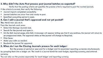 Oracle Fusion Cloud General Ledger Important Interview Questions and Answers#3