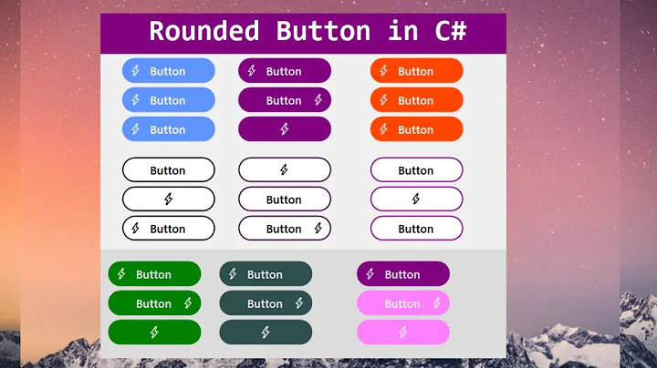 Rounded Corners Button Style with Shadow and Animation in C#, VB.NET || Technical Hassan Ali