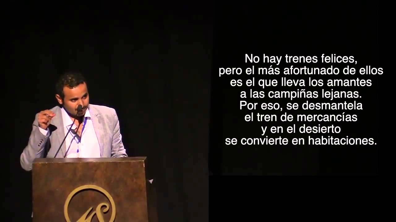 الشاعر والكاتب صالح زمانان   قصائد أمسية افتتاح المهرجان العالمي للشعر 2014 في كوستاريكا