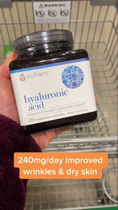 Hyaluronic acid supplements for skin #shorts