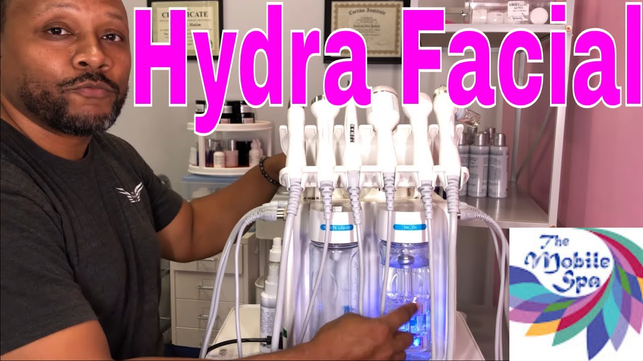 How to use the h2o2 Hydra Facial with Micro current, Cold Hammer Ultrasound Skin Scrubber