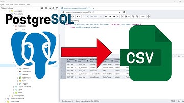 How to Export a PostgreSQL Table to CSV (Using pgAdmin 4)