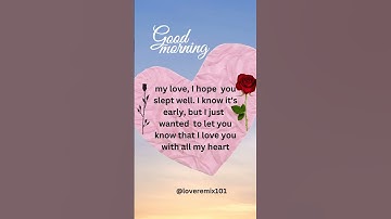 Thumbnail of Good Morning My Love🌹...#shorts