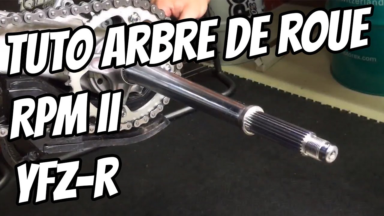 Montage d'un arbre de roue arrière RPM II sur un quad YFZ450 R tutoriel
