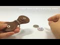 Leather guitar pick holder and keepsake coin token holders