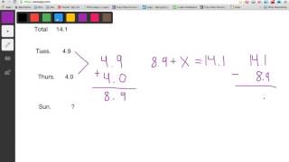 Decimals: Missing Addends Tutorial