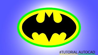 Autocad 2D Practice Drawing / Exercise 13/ Simple Tutorial #Batman Logo -  YouTube