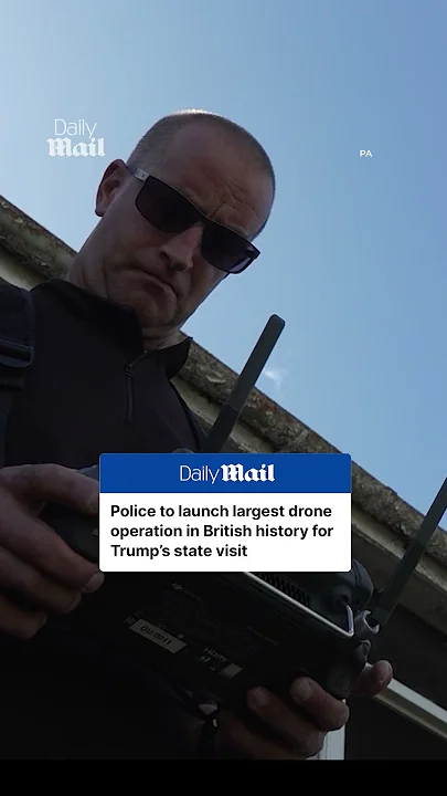 Police to launch largest drone operation in British history for Trump’s state visit