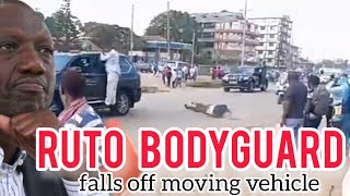 Famous RUTO ESCORT BODYGUARD FALLS  OFF MOVING VEHICLE IN A SPEEDY CONVOY | RESCUED MINUTES LATER | RONGAI. Net Worth