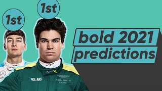 10 Bold 2021 F1 Predictions | Crazy Formula 1 Predictions | Russell, Perez, Stroll: winners ?