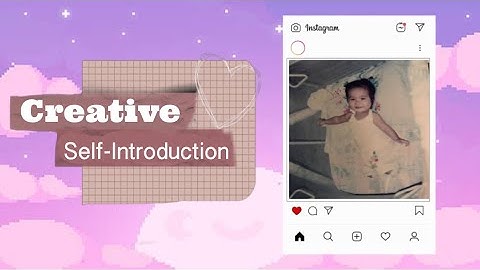 Introduce yourself in a creative way | Shane Gomez
