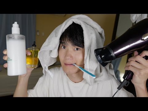 【ASMR】寝る準備で眠くなる生活感もりもりのASMR【SUB】ASMR to make you Sleepy in Preparation for bed.
