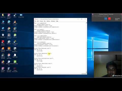 1.Token separation ( in python)
